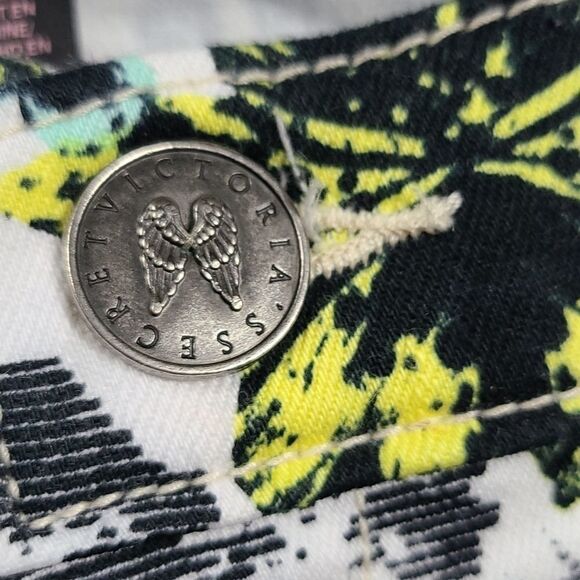 Victoria's Secret VS Mid-Rise Vintage Siren Floral Skinny Jeans Stretch Denim 14 - Picture 5 of 12